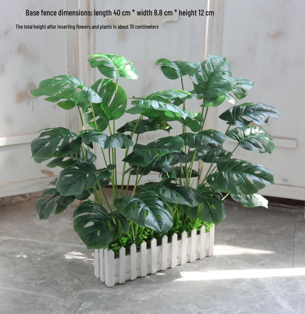 Large Floor-Standing Artificial Plants and Floral Bonsai for Corridor or Restaurant Décor