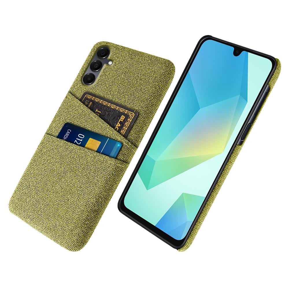

For Samsung Galaxy A16 4G/5G Case Cloth + Hard PC Phone Cover with Dual Card Slots - Red C