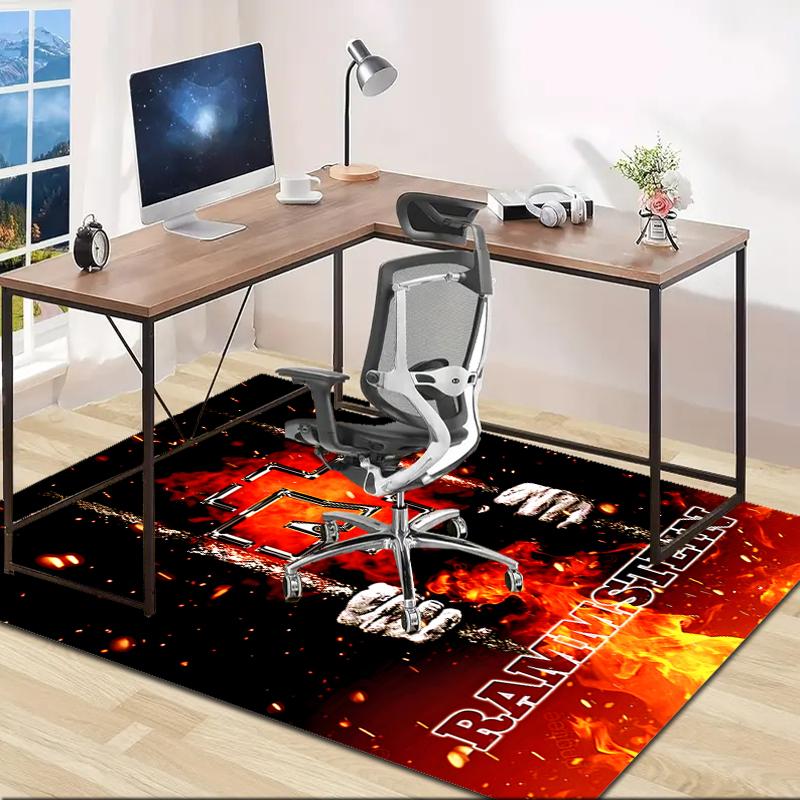 1pc Rammstein2 Design Area Rug - Non-Slip, Soft & Cozy Floor Mat for Living Room, Bedroom, Office - Indoor/Outdoor Decorative Carpet