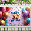 Party Decorations Colorful Photography Background Anniversary Supplies 30th Birthday Backdrop For Birthday Anniversary Party