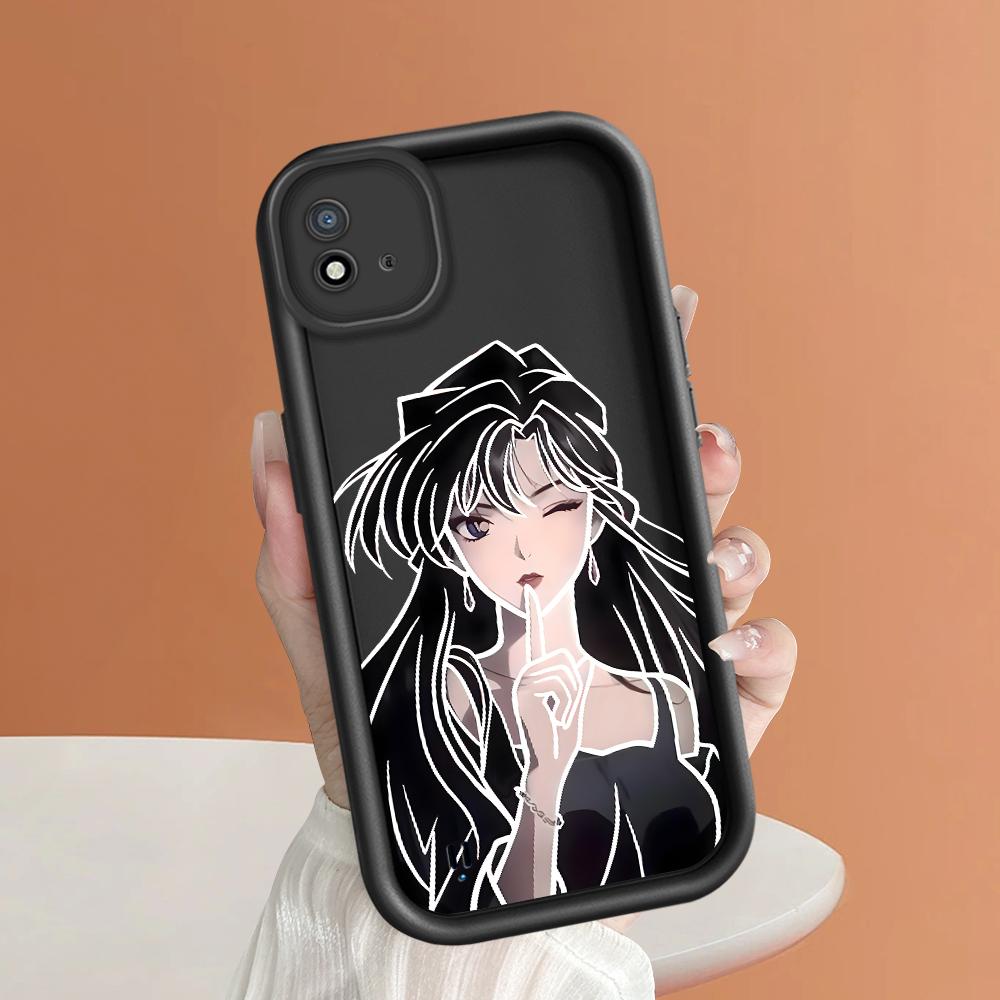 Soft Silicone Square Ladder Printing Pattern Phone Casing Full Cover Camera Shockproof Protection Rubber Case for OPPO Realme