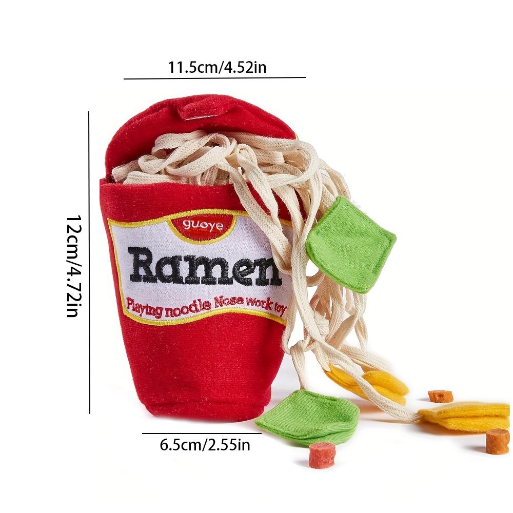 1pc Pet Smell Toys Noodle Design Pet Grinding Teeth Plush Toys, Dog Chewing Toys Interactive Cat and Dog Toys Aggressive Dog Toy