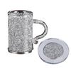 Crystal Glass Coffee Cup with Handle Wine Glasses Double Layer Heat Insulation Cup Drinking Cups Drinkware Easy To Clean