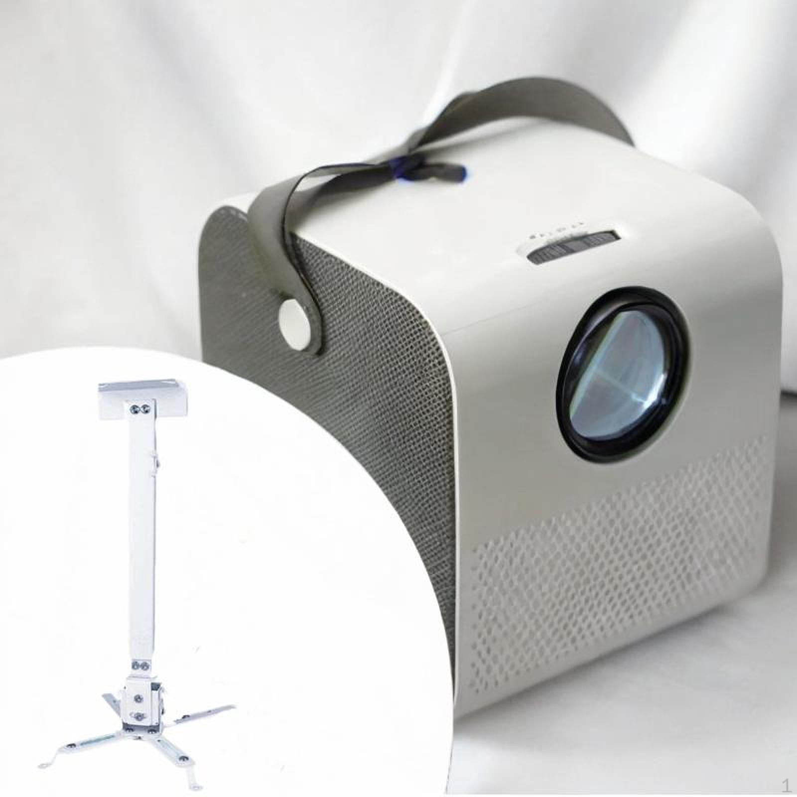 

Потолочное или настенное крепление для проектора, регулируемое с телескопической трубкой, универсальный домашний кинотеатр белый