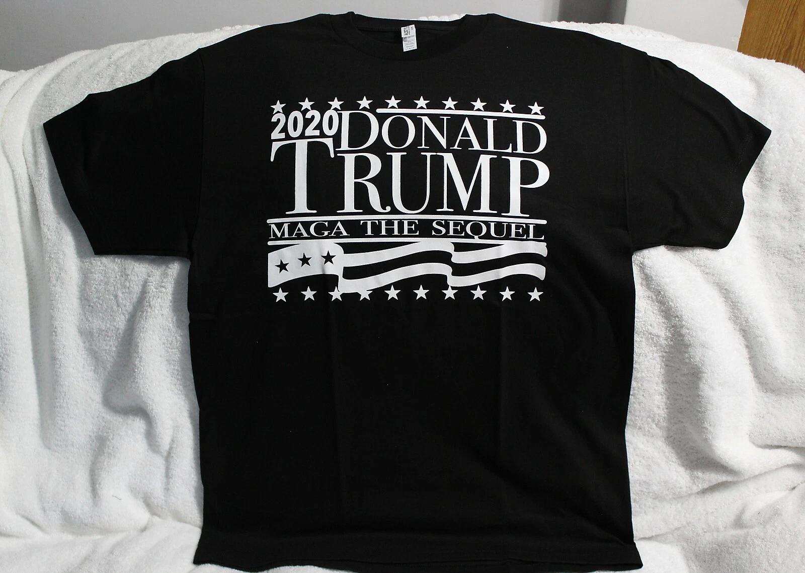 DONALD TRUMP 2020 MAGA MAKE AMERICA GREAT AGAIN THE SEQUEL T-shirt S