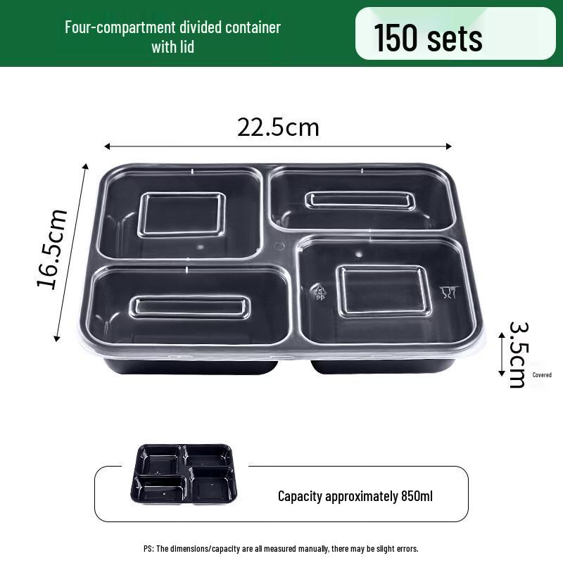 Disposable Divided Meal Prep Containers