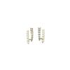 Elegant Double-Layer Zircon Pearl Stud Earrings for Everyday Wear