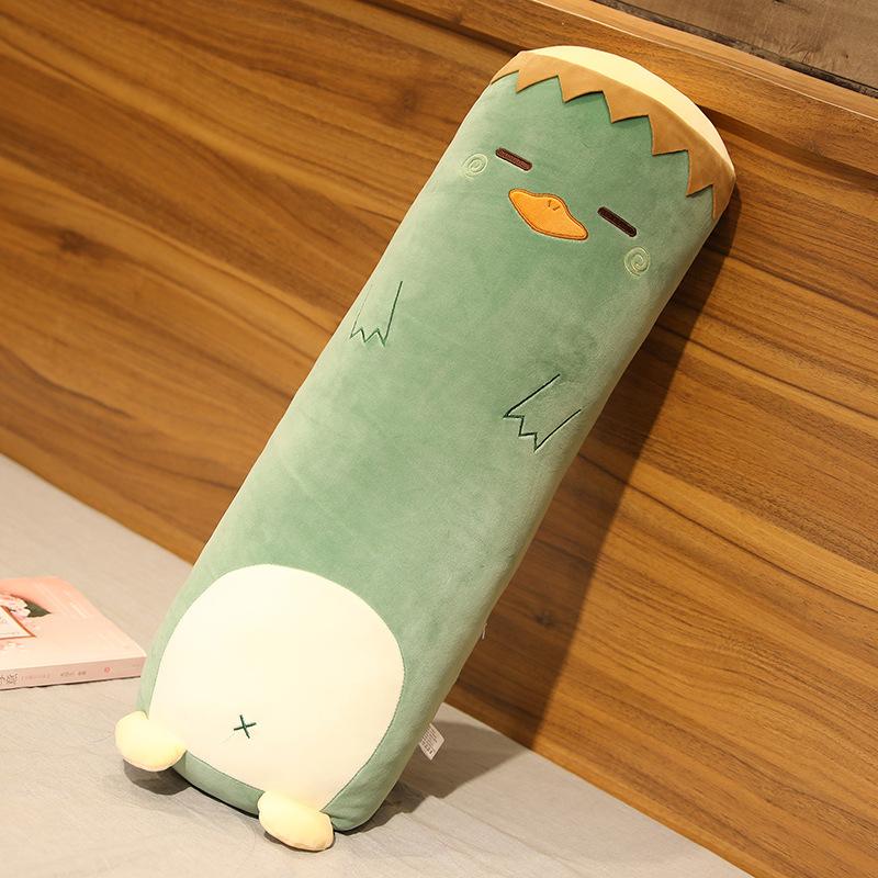 Dessin Animé Animal Dinosaure Cochon Lapin Ours Husky Canard Peluches Jouets Remplis Doux Long Oreiller de Sommeil Poupée Coussin Cadeau Filles