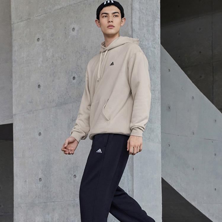 Adidas Solid Color Hooded Casual Long Sleeve Sweatshirt Unisex Sweatshirt Phosphor-Brown IV7584