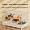 70cm Transparent Acrylic Hamster Cage Large Habitat for Syrian Hamsters Spacious Hedgehog Enclosure Clear Modular Rodent Home