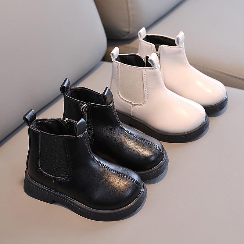 Botines Elegantes para Niños para Otoño/Invierno – Cálidos, Cortavientos Estilo Británico para Niños y Niñas