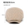 Men and women autumn and winter warm beret painter hat wool knitted cap casual forward hat British newsboy hat