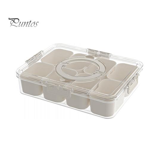 

Коробка для закусок с 8 отделениями. Компактная тарелка для хранения сладостей, орехов и фруктов. Поднос для закусок. Универсальный органайзер для закусок. 8