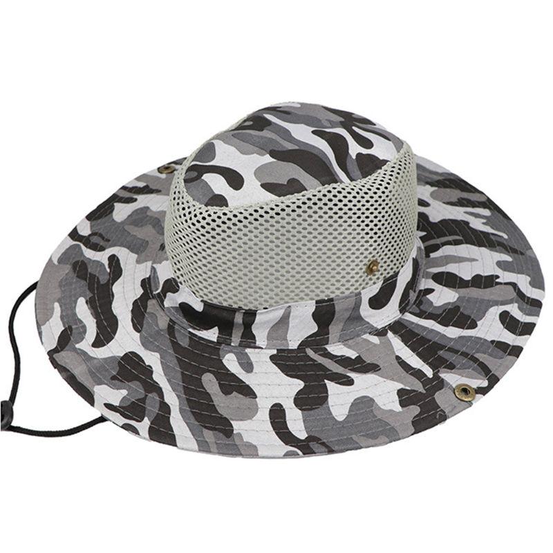 Men Women Breathable Mesh Floppy Bucket 