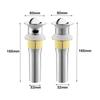 1Pcs Durable Thickened Bathroom Sink Drain Stop Silver Siphon Sink Drain Strainer Sink Plug Washbasin Pipe