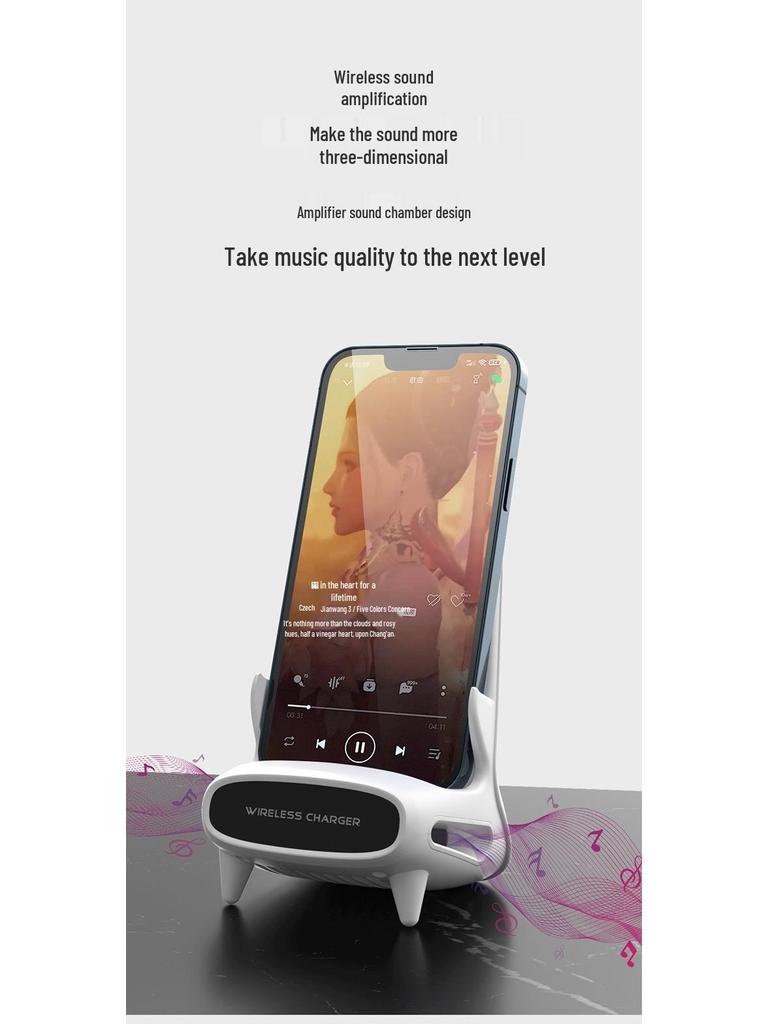 3-in-1 15W Fast Wireless Charging Stand for Mobile Phones, Compatible with Apple 14