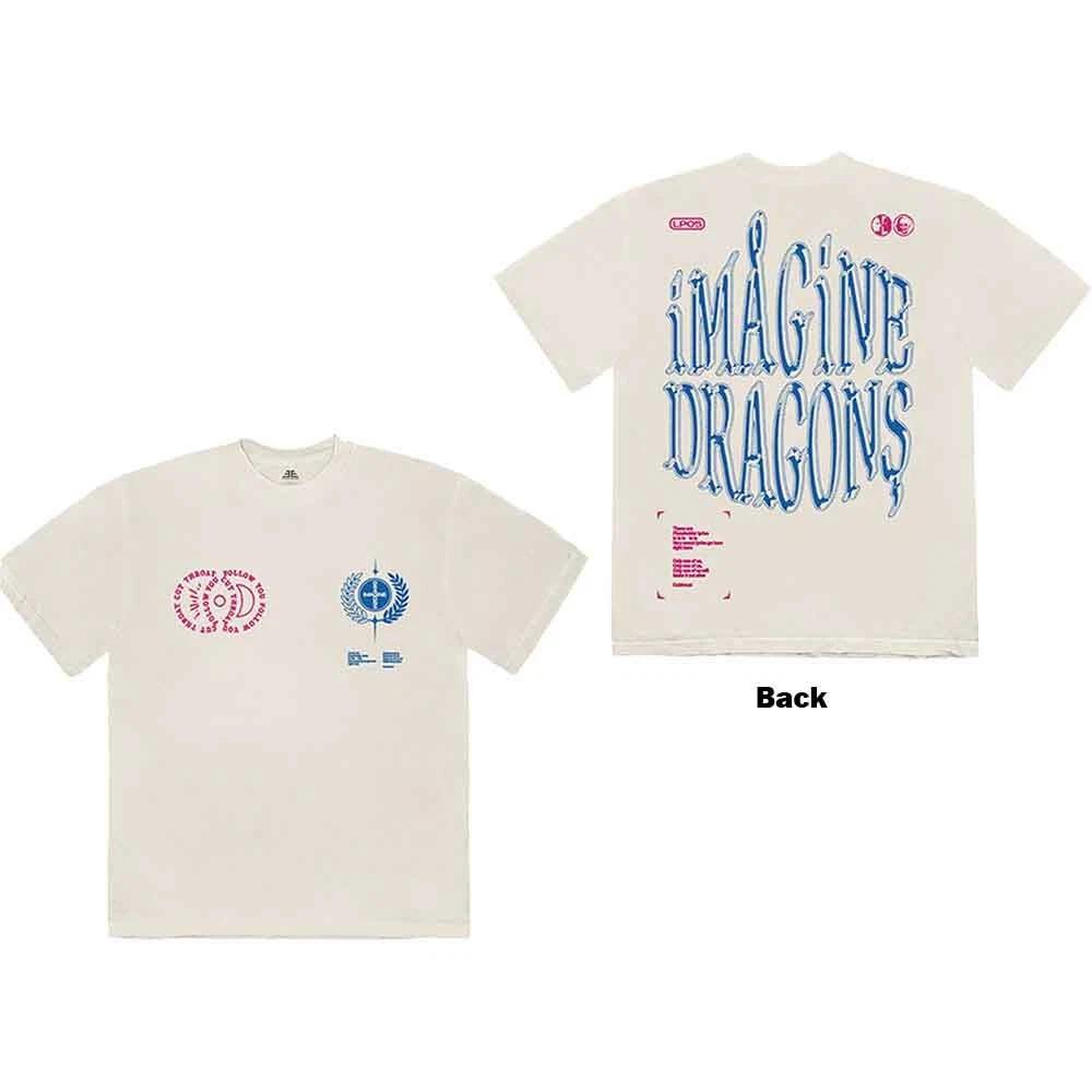 Imagine Dragons Lyrics Authorized Mens T-Shirt S