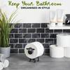 Sheep Toilet Roll Holder Funny Resin Creative Animal Sheep Tissue Box Bathroom Tissue Bedroom Cabinet Storage Rack Decoration