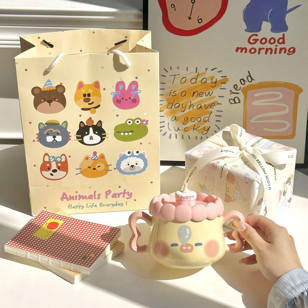 Send Girls Birthday Gifts, Cute Pig Cups, Practical Gift Boxes for Girlfriends, Children and Sisters, High-value Souvenirs