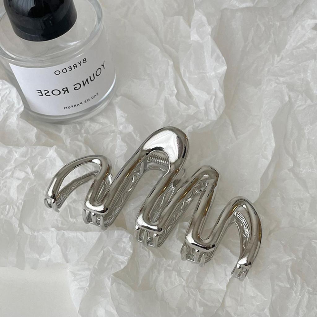 Retro Geometrische Metalllinie Haarnadel: Vielseitige, coole und süße Haarspange für modische Pferdeschwänze