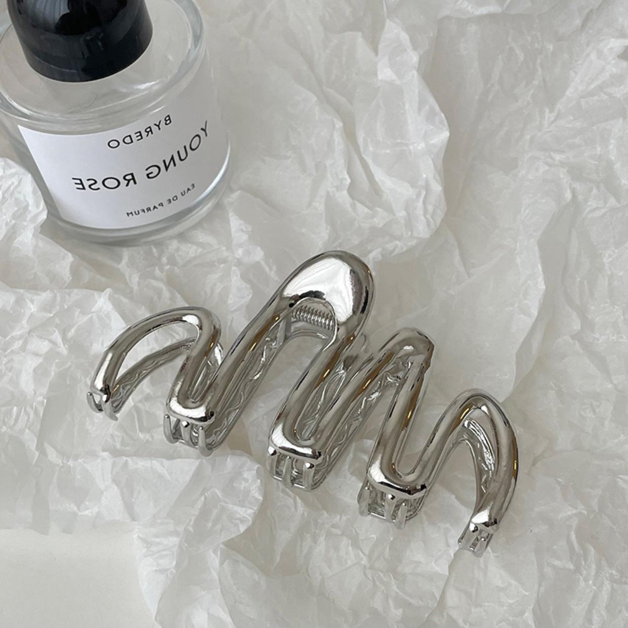 Ретро-геометрическая металлическая заколка для волос: Универсальная классная и милая заколка для волос для модных хвостиков