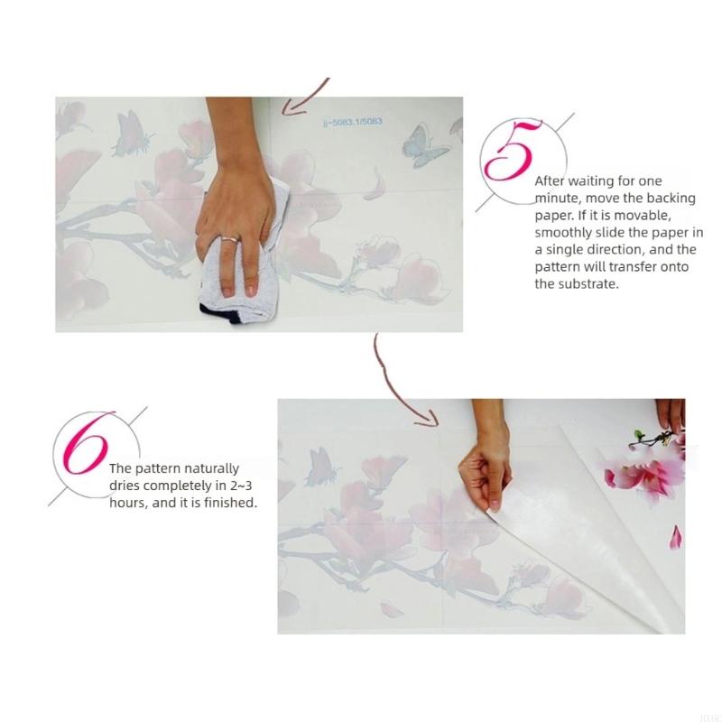 Water Transfer Painting Sticker Decoration, Furniture and Musical Instrument Artisanal Home Decoration Essential, Holiday HX6C
