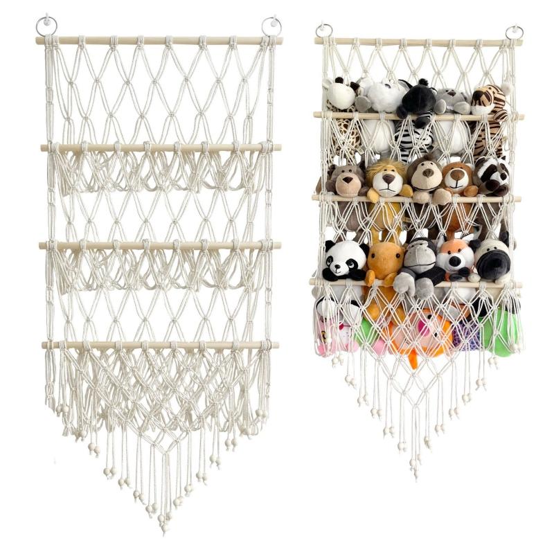 Stuffed Animal Net For Plushie Toys, Animal Storage, Corner Hanging Pet Storage For Organizing Your Teddy And Stuffy Collection