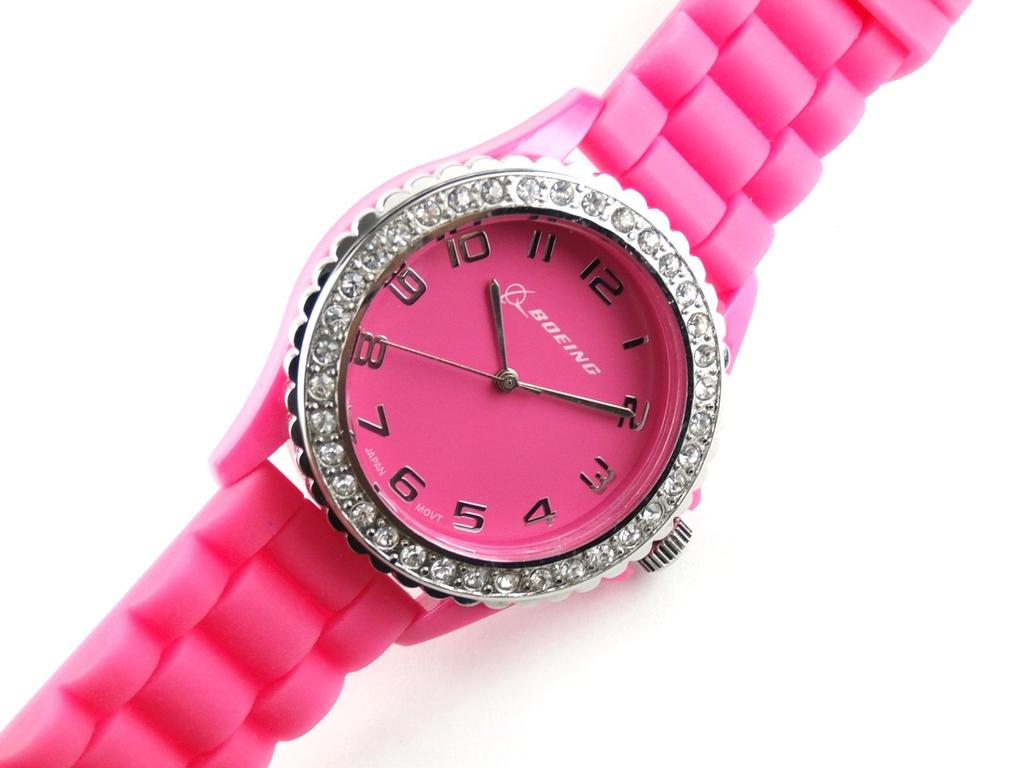 BOEING Crystal Rhinestone Watch Pink (Boeing)