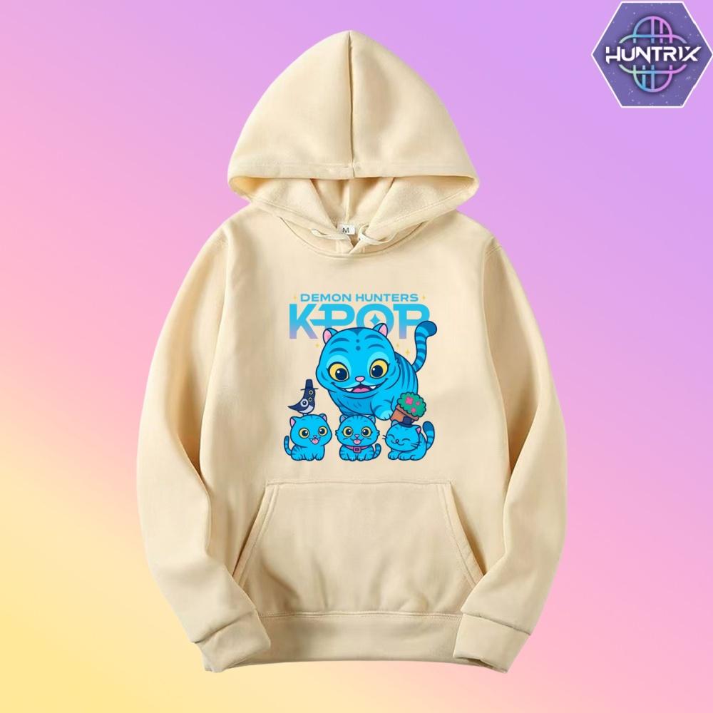 Toddler Girl Clothes KPop Demon Hunters Fashion Hoodie Men's Women's Sweater K-Pop Casual Style Kids New Cartoon Sweatshirt