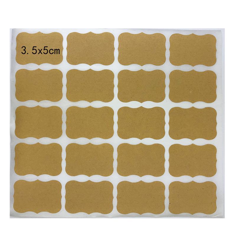 Special-Shaped Yellow Kraft Paper Memo Stickers