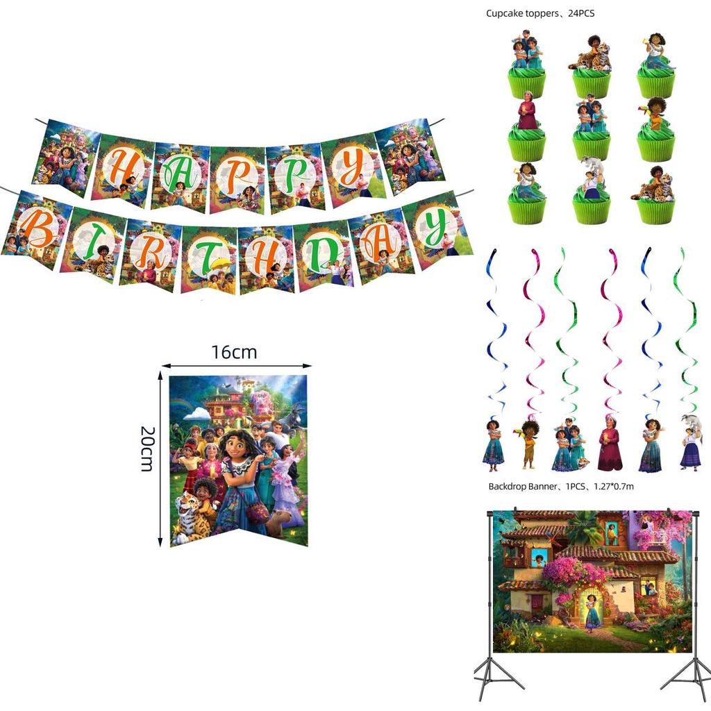 Vibrant Encanto Party Decorations Set- Make Your Child's Birthday Memorable!