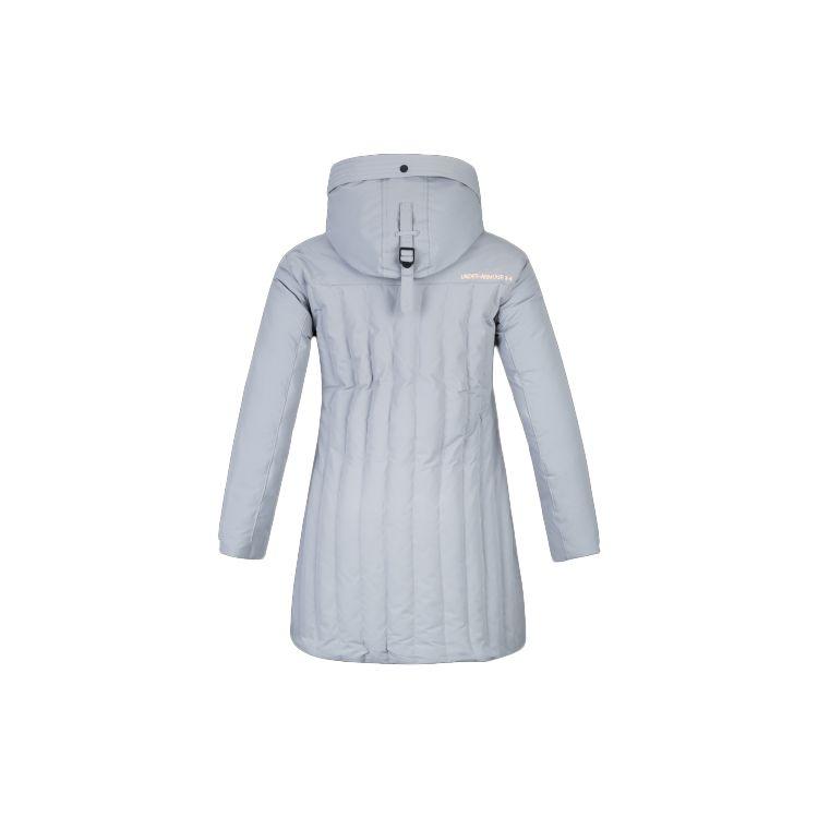 Under Armour Formation Casual Mid-Length Hooded Down Jacket Winter Women Jacket Gray 1328266-035