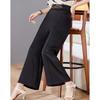 Pasite Mid-Aged Women's Summer Straight Casual Pants