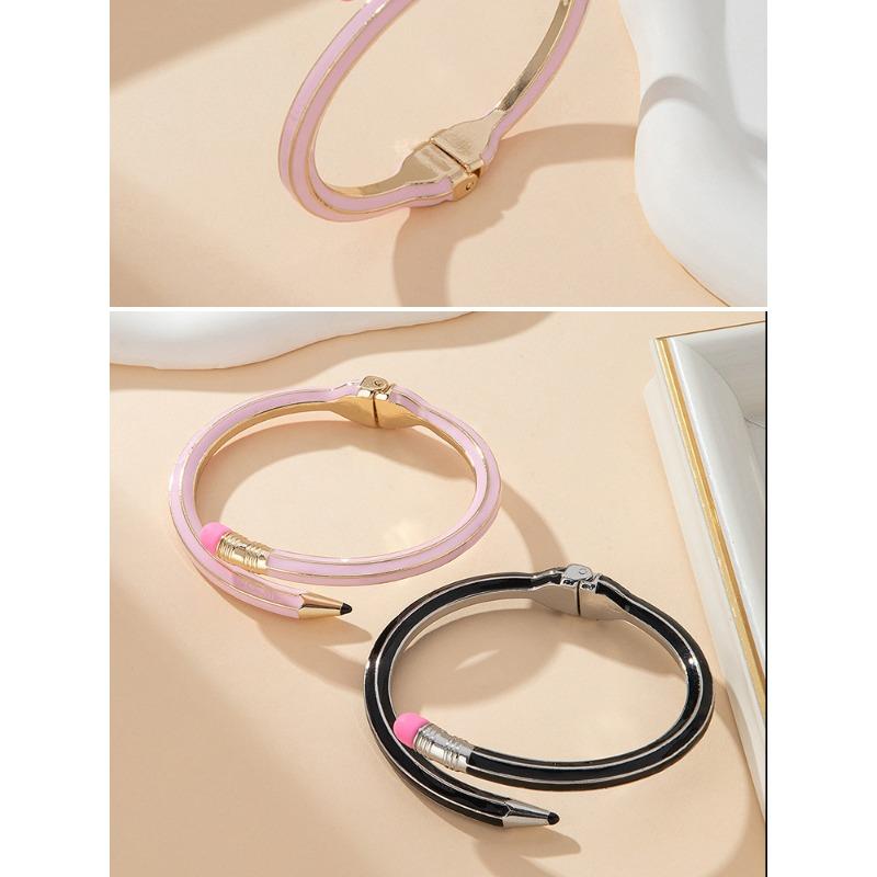 Meier Versatile colored pencil-shaped bracelet, simple irregular long spring bracelet