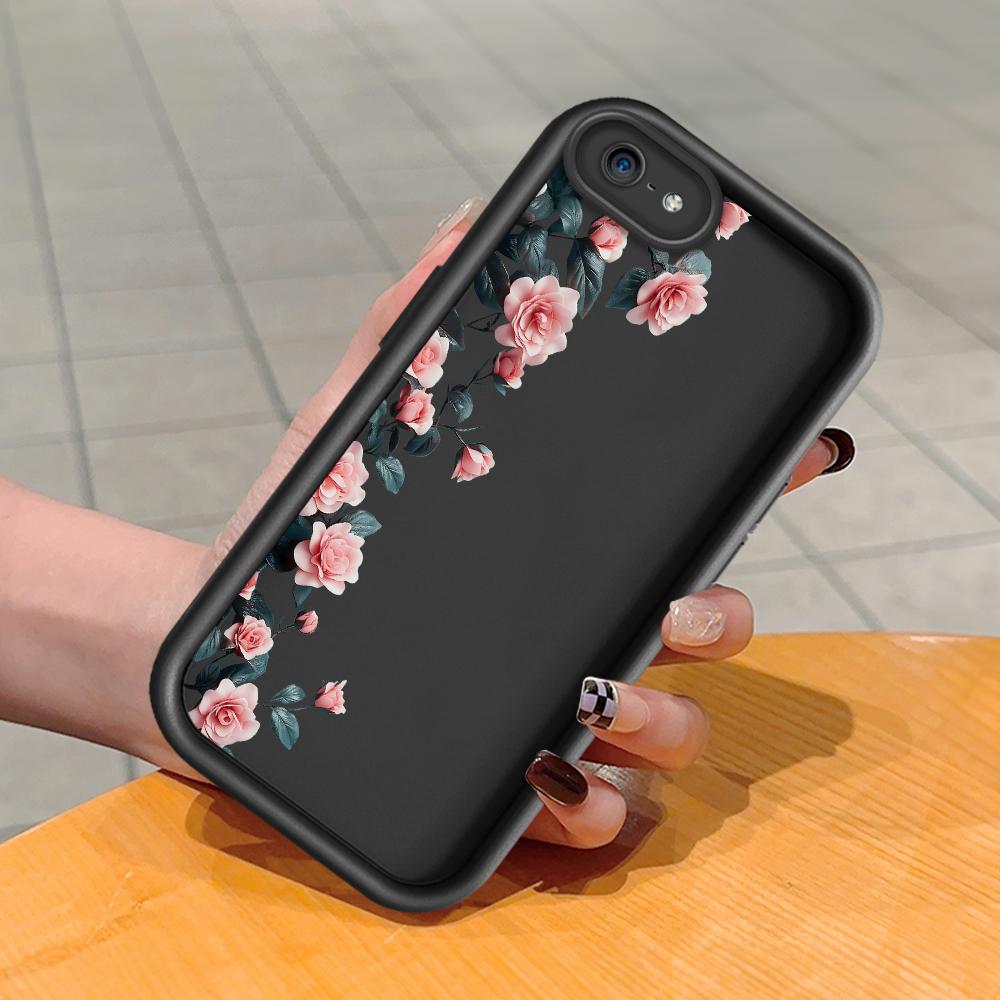 Mäkký silikónový štvorcový rebrík so vzorom tlače Kryt telefónu Plný kryt fotoaparátu Ochranné gumené puzdro odolné voči nárazom pre iPhone Infinix Tecno OnePlus