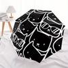 1pc Cat Faces Automatic Open, Sturdy Iron Frame, Compact Folding Design, All-Season Portable Umbrella for Women & Men, Outdoor Umbrella yy25