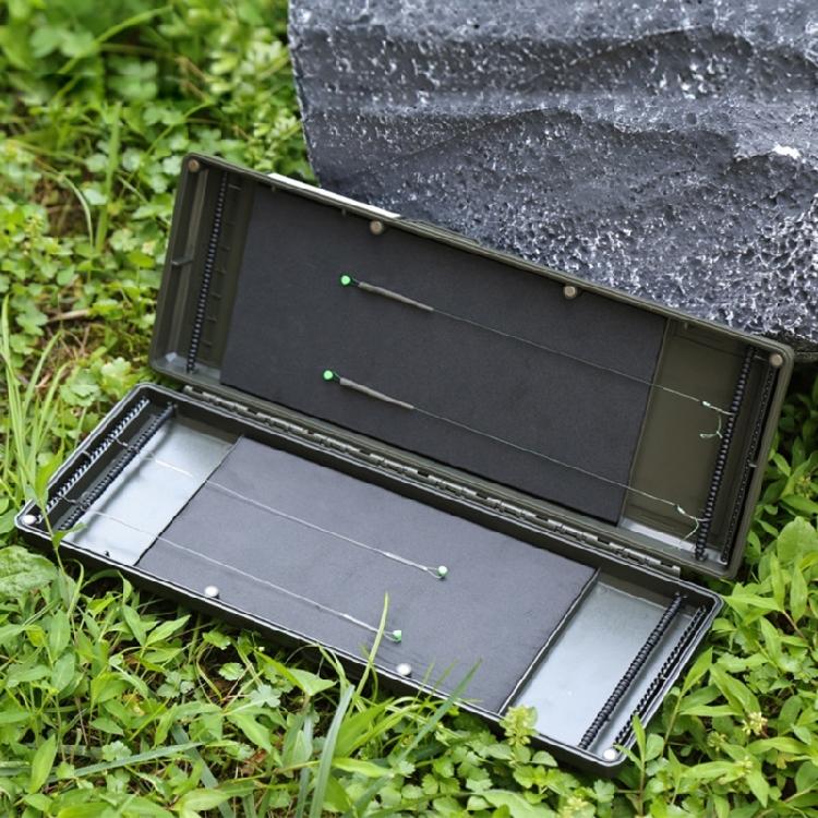 Fishing Tackle Box Secure Magnet Closure Container Box Fishing Rig Line Hook Storage Case Organizers Tray Portable