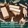 BeaverCraft, Wood Carving Kit S16 - Whittling Wood Knife Kit - Whittling Kit for Beginners - Wood Block Blank Whittling Knife Kit