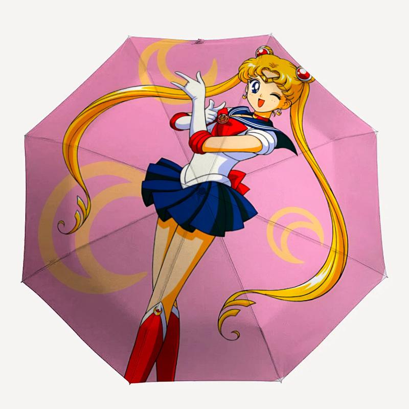 

1PC Sailor Moon Print Umbrella, Featuring Automatic Folding. This Sturdy And Durable Umbrella with Eight Ribs yy250917010