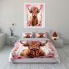 Floral Bull 3-Piece Set Decor Multiple Sizes Kid'S And Adults' Bedroom Exquisite 3Pc Bedding Set, Gift
