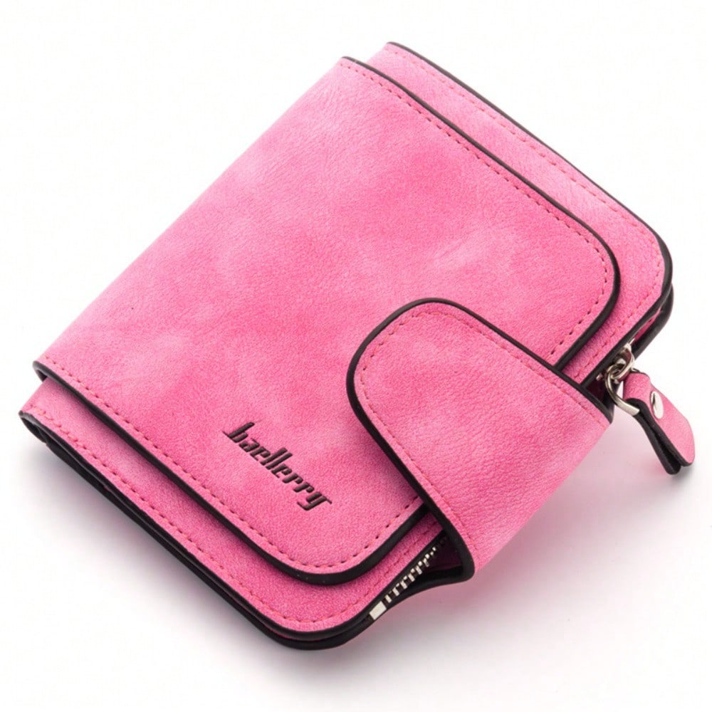 Women's Wallet Buckle Matte Leather Change Bag Cute Little Fresh Wallet