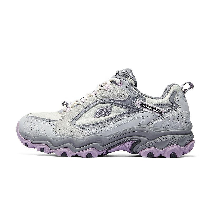 Skechers Stamina At Уличные Удобные Универсальные Дышащие Низкие Папины Кроссовки Женская кроссовка Серый 180124-GYPK 35