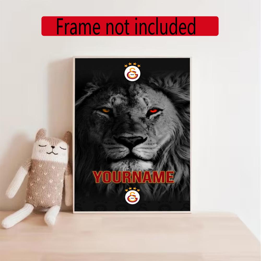 Galatasaray Personalized Text Diamond Painting Round Diamond Mosaic Rhinestones Diamond Embroidery Craft Kit Wall Decor Without Frame