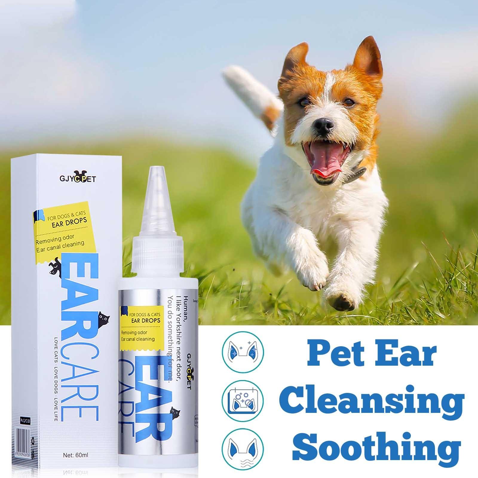 

Ear Cleaner For Pet Ear Powder Is Used To Infections And Control Pet Ear Infections And Odors 60ML One Size