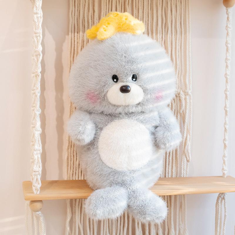 

Плюшевая игрушка Морской лев - Милая подушка в виде морского животного для детей/Подарок на день рождения 25cm, 0.225kg