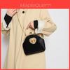 Borsa da Donna Vintage Stile Cinese Pochette a Conchiglia in Velluto Con Catena Per Eventi Serali