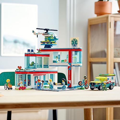 LEGO City Hospital 60330, a toy block gift for boys and girls ages 7 and up.