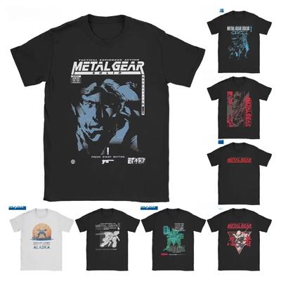 Ανδρικό Γυναικείο MGS1 Solid Snake T-Shirt Παιχνιδιού Metal Gear Πολυεστερικές Μπλούζες Αστεία Μπλουζάκια Κοντομάνικα με Στρογγυλή Λαιμόκοψη Casual Κλασικά T-Shirts Ρούχα