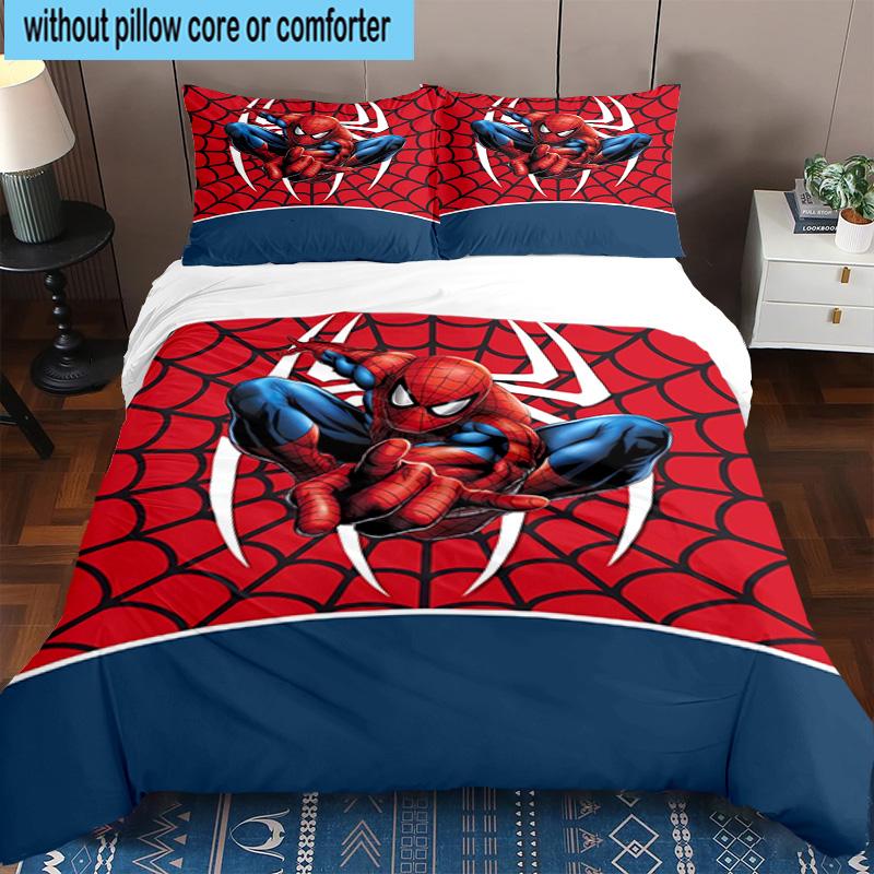 3pcs Spider 3pcs Bedding,Including 3pcs Duvet Cover And 2pcs Pillowcases Perfect for Christmas,Ideal for Bedroom, Dormitory