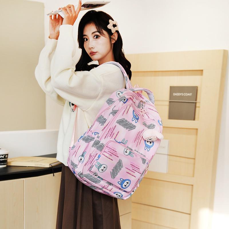 School Bag Cute Cartoon Woman Large Capacity Four Five Six Light Waterproof Large Capacity Backpack